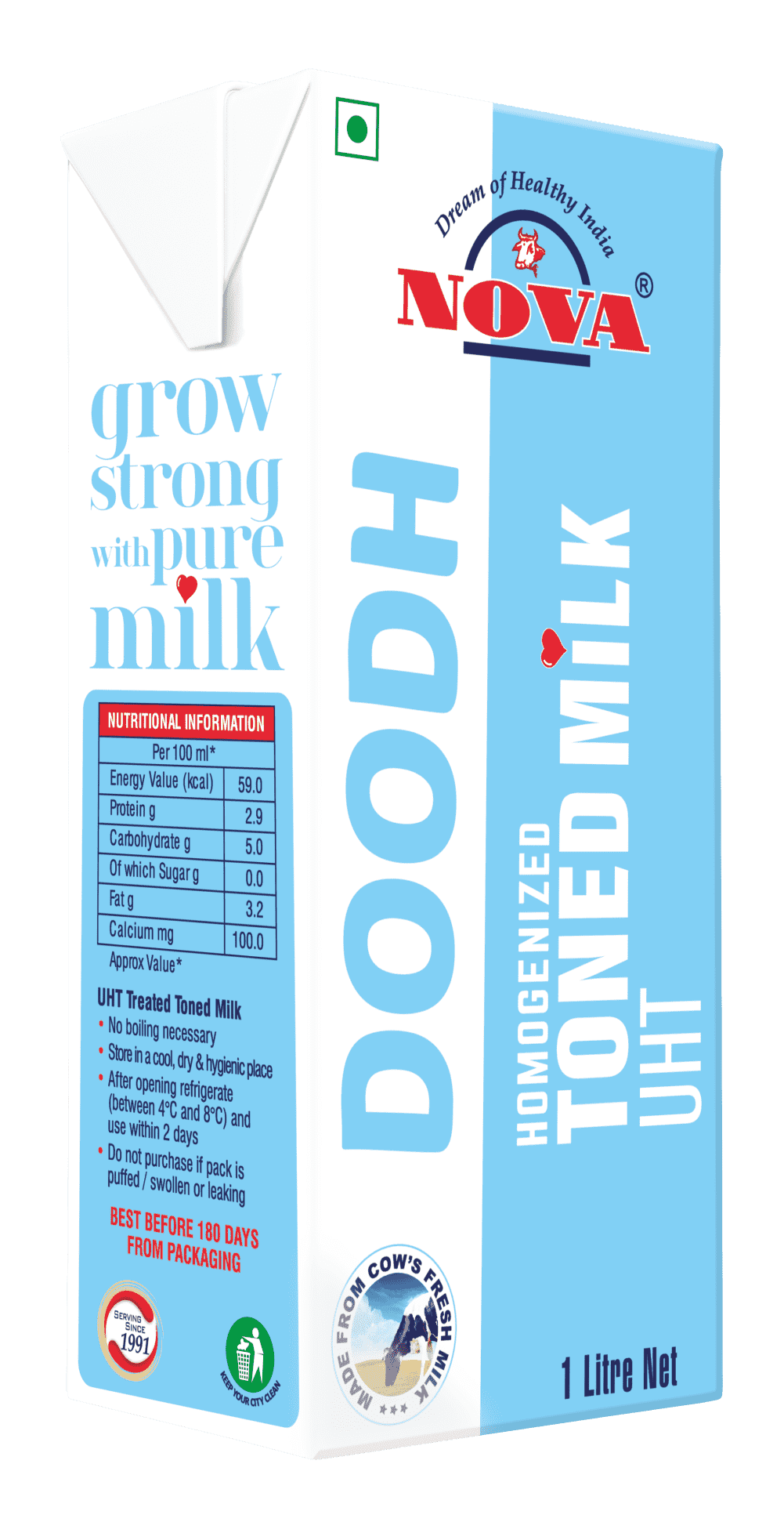 Toned UHT Milk 1 litre